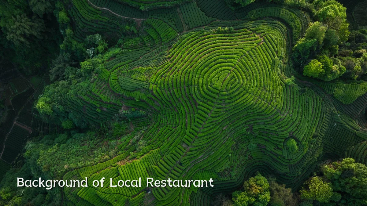 Background of Local Restaurant